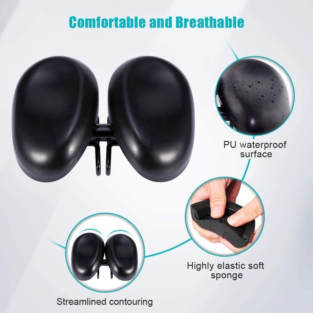 Amazon | 自転車用シート、人間工学に基づいたソフトデュアルパッド